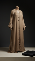 Desert Taupe Chiffon Abaya