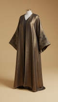 Brushed Bronze overlay abaya